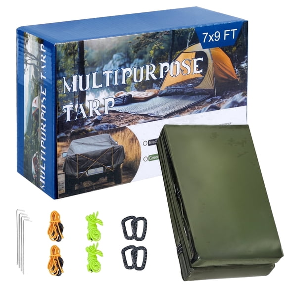 XL Heavy-Duty Truck Bed Cover,Tent Ground Cloth ,Oxford Fabric, Waterproof, Heavy Duty, 7.55*9.84ft,Multi Functional For Tents, Cars, Camping