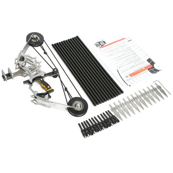 8.9" Mini Pocket Compound Bow Arrow Set Shooting Target Kid Gift Toy Portablebow