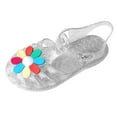 thumbnail image 1 of 8-9 Years Summer Sandals For Little Girls Toddler Shoes Baby Girls Cute Fruit Jelly Colors Hollow Out Non-slip Soft Sole Beach Roman Sandals White, 1 of 7