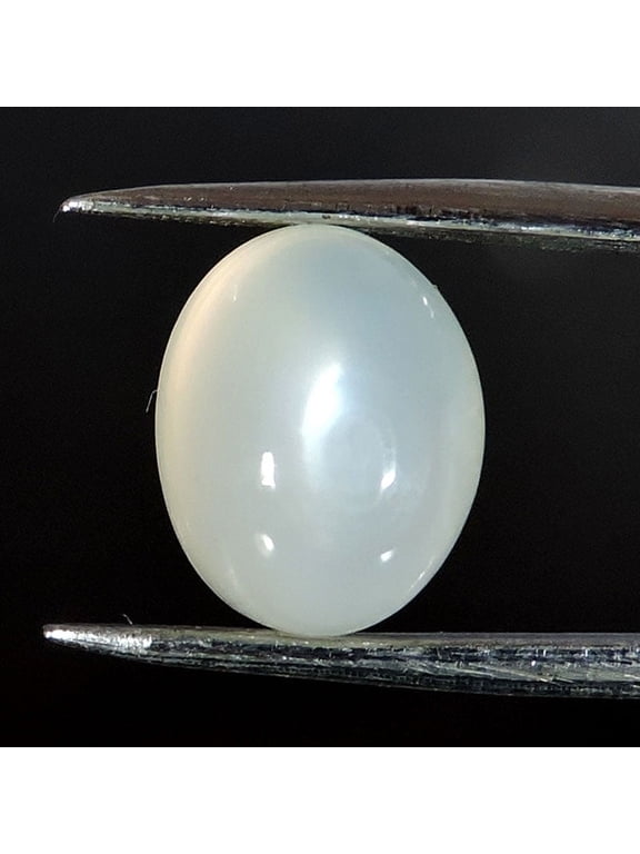 8.90Cts Natural White Moonstone Oval Shape Cabochon Loose Gemstone For Ring