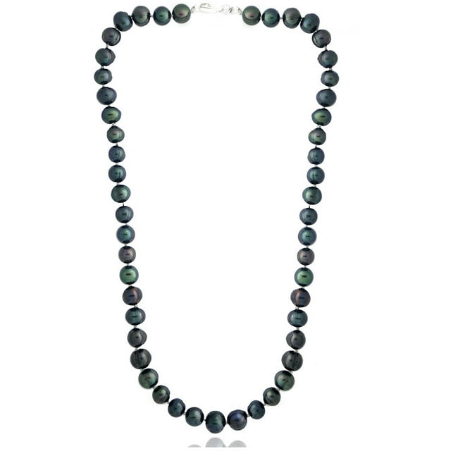 8-9mm Peacock Freshwater Cultured Pearl Necklace, 18"