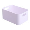 thumbnail image 1 of 8.9x3.9x5.9 Inch Storage Bin Plastic Organizer Box for Pantry White Multi-Purpose Desktop Basket with Handles for Home Office Kitchen Organization and Storage, 1 of 3