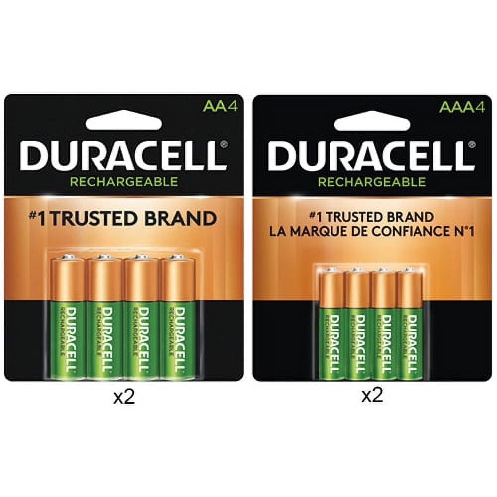 8 AA (2500 mAh) + 8 AAA (900 mAh) Duracell Rechargeable Battery Combo