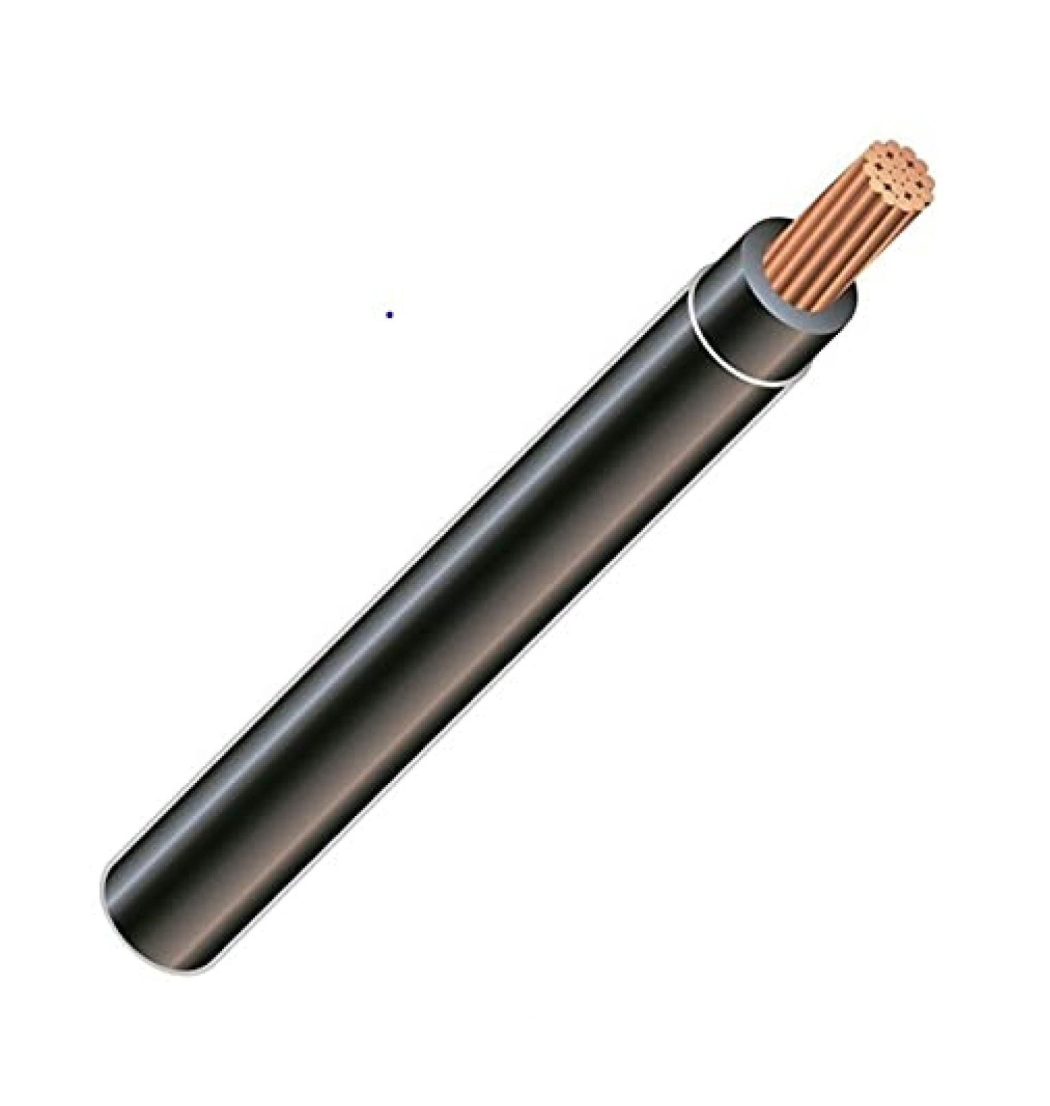 8 AWG 19-Stranded THHN Black Copper Building Wire (95Ft Cut) - Walmart.com