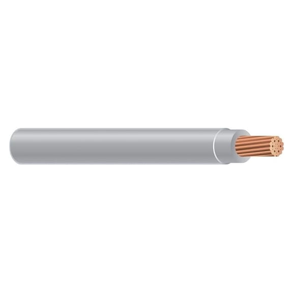 8 AWG 19-Stranded THHN Gray Copper Building Wire (100ft)