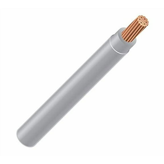 8 AWG 19-Stranded THHN Gray Copper Building Wire (100ft)