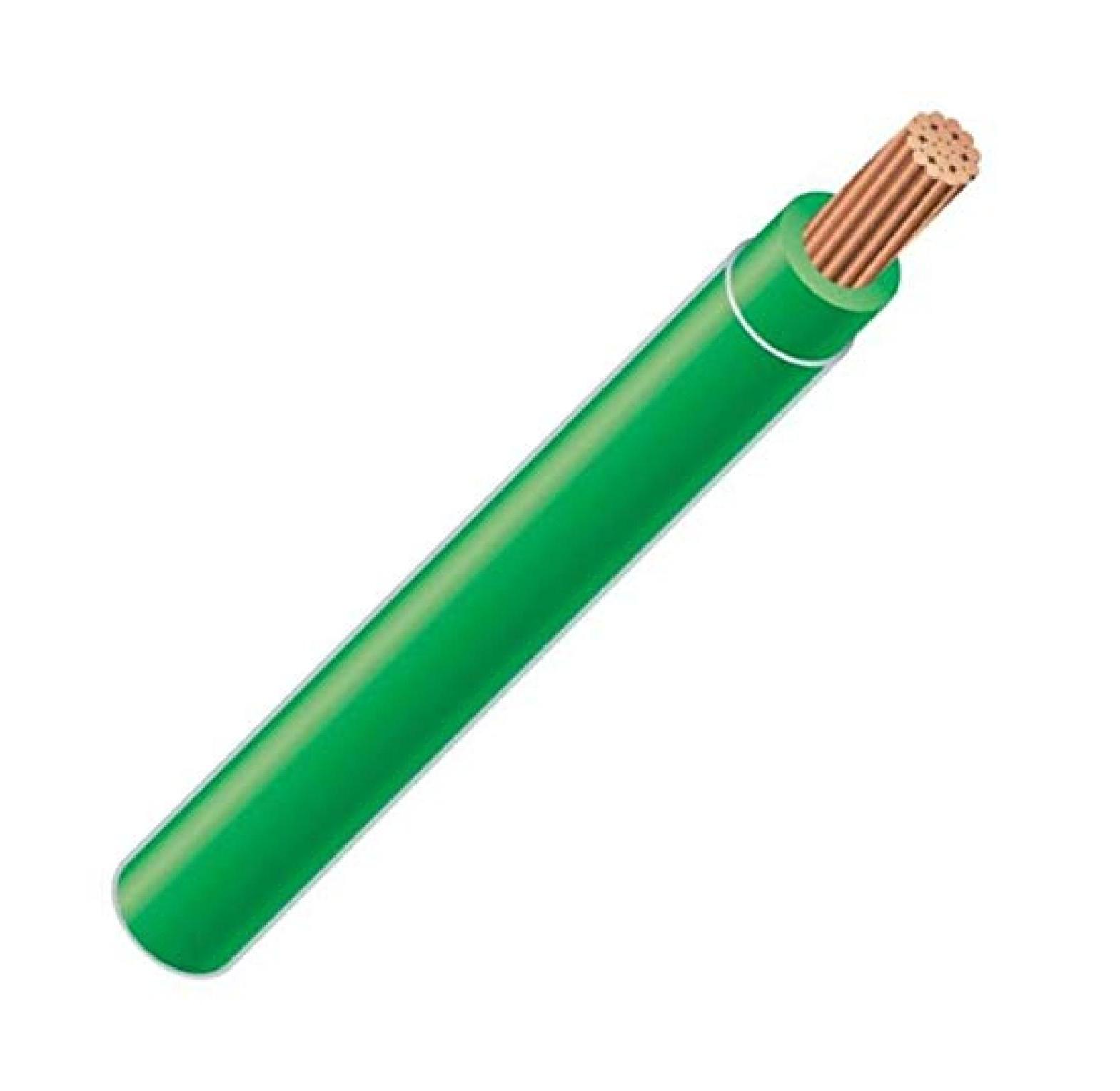 8 AWG 19-Stranded THHN Green Copper Building Wire (75Ft Cut)
