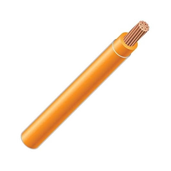 8 AWG 19-Stranded THHN Orange Copper Building Wire (150Ft Cut)