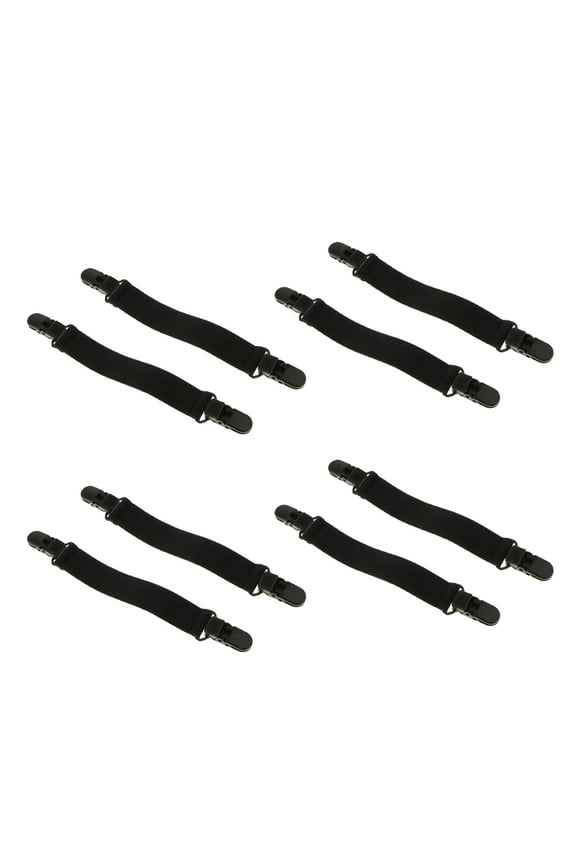 8 Adjustable Boot Straps Leg Stirrups Elastic Pant Clips for Women Men Accessory