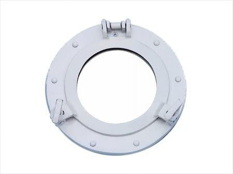 8" Aluminum Porthole Mirror (Silver Coated Finish)