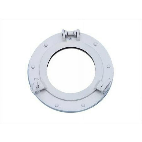 8" Aluminum Porthole Mirror (Silver Coated Finish)