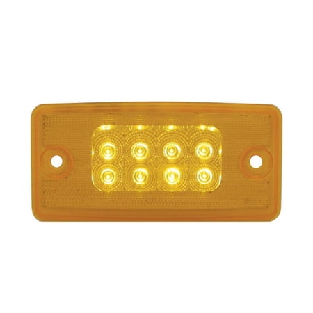 8 Amber LED Reflector Cab Light for Freightliner Century and Columbia Amber Lens