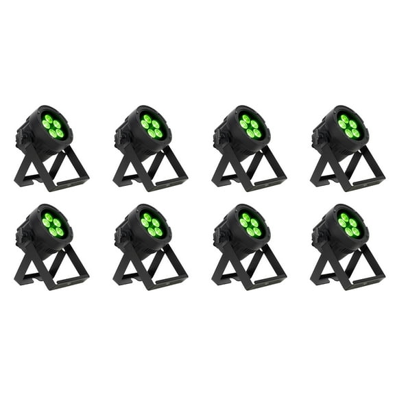 (8) American DJ ADJ Encore LP5IP 5x20W Outdoor RGBL LED DMX Par Can Wash Lights