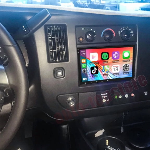 8" Android 13 Car Stereo For Chevrolet Express 2008-2024, 2GB RAM 32GB ROM, Wireless CarPlay/Android Auto, Built-in GPS Navigation, with WiFi Bluetooth SWC Mirror Link Split Screen