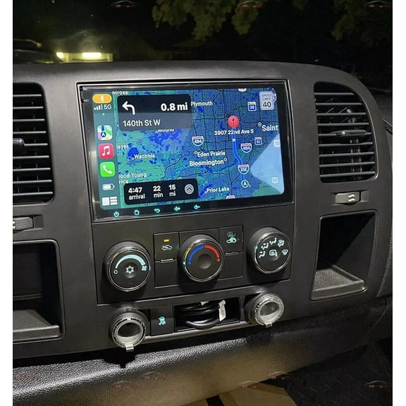 8" Android 13 Car Stereo For Chevy Silverado 2009-2012, 2GB RAM 32GB ROM, Wireless CarPlay/Android Auto, Built-in GPS Navigation, with WiFi Bluetooth SWC Mirror Link Split Screen