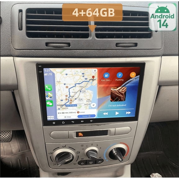 8" Android 14 Car Stereo For Chevrolet Cobalt 2007-2010, 4+64GB, Built-in Wireless CarPlay & Android Auto, GPS Navigation, Backup Camera, Split Screen, SWC, WiFi/Bluetooth