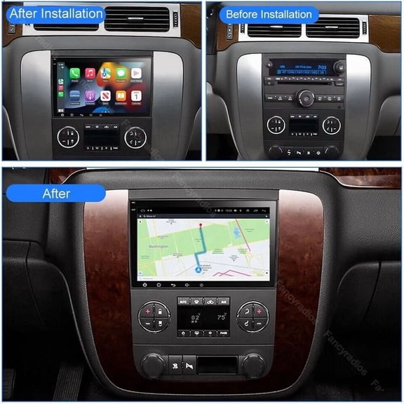 8" Android 15 Car Stereo Compatible for GMC Yukon 2007-2014 GMT900, 2+64GB, Wireless CarPlay & Android Auto, Built-in DAB+ & DSP, Support DVR & SWC, GPS Navigation, Bluetooth/WiFi/Mirror Link
