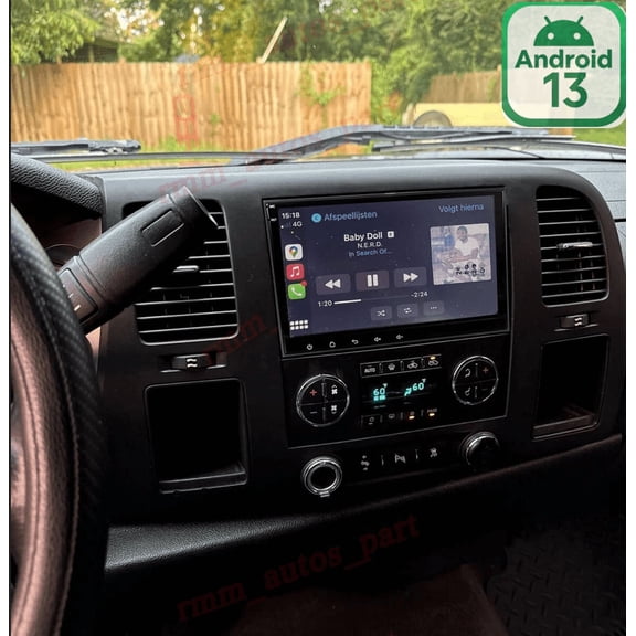 8" Android Car Stereo For Chevrolet Silverado 2007-2013, Wireless CarPlay Android Auto, 2+32GB, with GPS WiFi Bluetooth SWC Mirror Link Split Screen