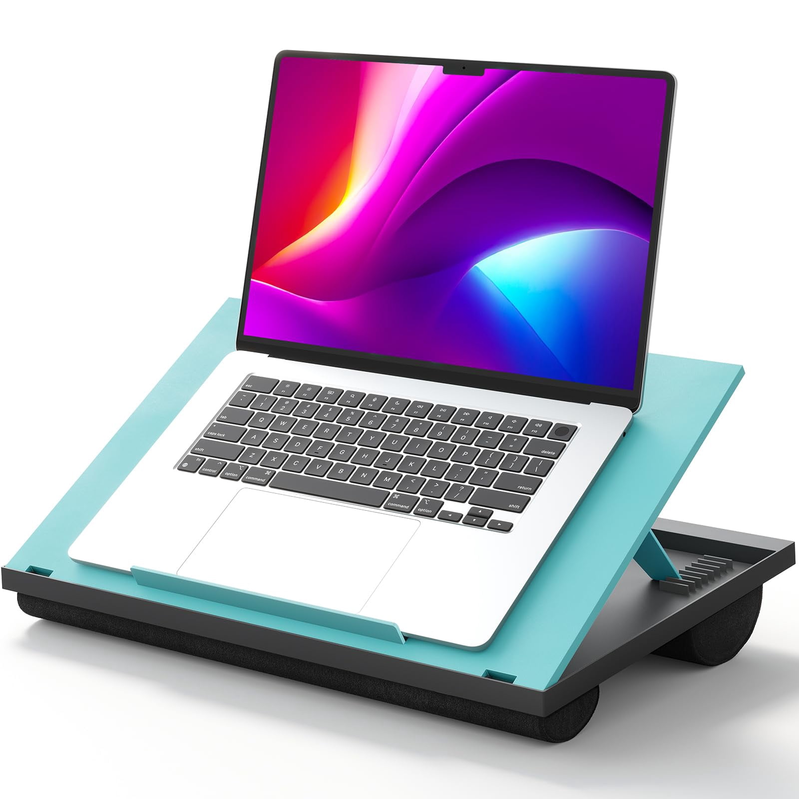 Multi Perpose Computer Table 8-Angle Adjustable Laptop Lap Desk, Lap Table Fits Laptops up to 15.6 ...