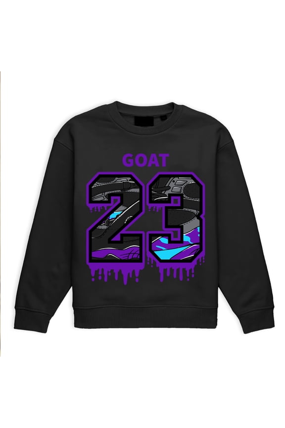 8 Aqua 8s Aquatone Sweatshirt, Number 23 Goat, Shirts Match Sneakers