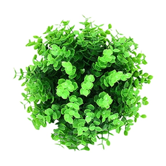 8" Artificial Boxwood Topiary Ball Faux Green Plant Decorative Sphere, Indoor/Outdoor Decor, Green