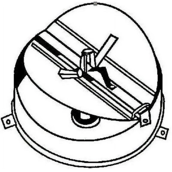 American Metal 8" BRN RND Damper Ring — Residential Use, Standard Application