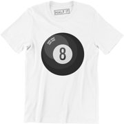 8 Ball Billiards Pool Hall Shark Hustler Cue League Magic Eight Ball Tee Shirt