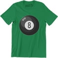 thumbnail image 1 of 8 Ball Billiards Pool Hall Shark Hustler Cue League Magic Eight Ball Tee Shirt, 1 of 4