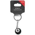 thumbnail image 1 of 8 Ball Keychain - Billiard Ball Key Ring, Perfect Gift for Pool Players, Eight Ball Novelty Key Ring, for Car Keys, Backpacks, Smooth and Durable Accessory, 1 of 1