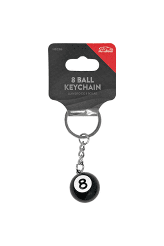 8 Ball Keychain - Billiard Ball Key Ring, Perfect Gift for Pool Players, Eight Ball Novelty Key Ring, for Car Keys, Backpacks, Smooth and Durable Accessory