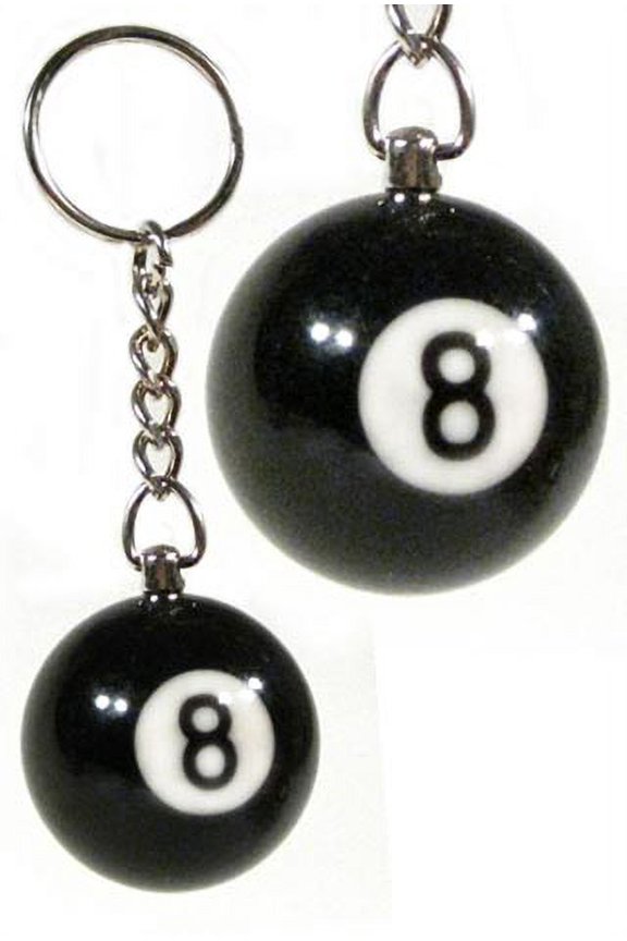 8 Ball Keychain Black Heavyweight