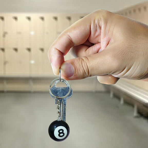 8 Ball Keychain - Creative Key Ring with Stylish Design, for Everyday Use & Accessories 8 Ball Keychain