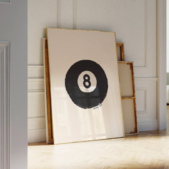 8 Ball Modern Decorative Poster