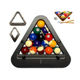 thumbnail image 1 of 8-Ball PRO, Precision Billiard Rack, Machined Aluminum Pool Triangle, Consistent Tight Rack Tool for Ball Pool Tables, Professional Pool Accessories - (8-Ball Pro), 1 of 9