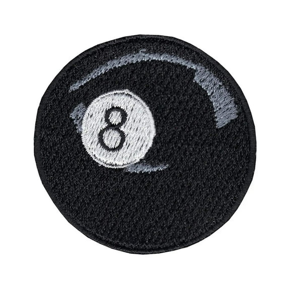 8 Ball Patch Billiard Game Embroidered Iron On