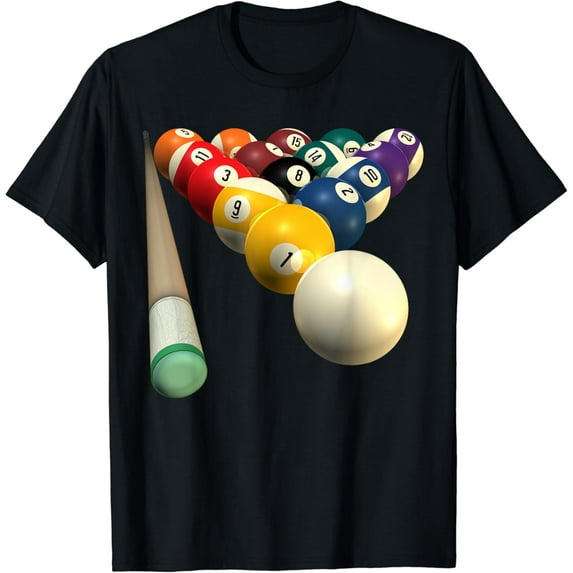 8-Ball Pool Team Bar League Billiards Men Women T-Shirt
