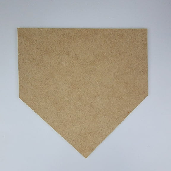 8"Baseball Homeplate, Unfinished Wood Art Shape by Wooden Craft Cutouts