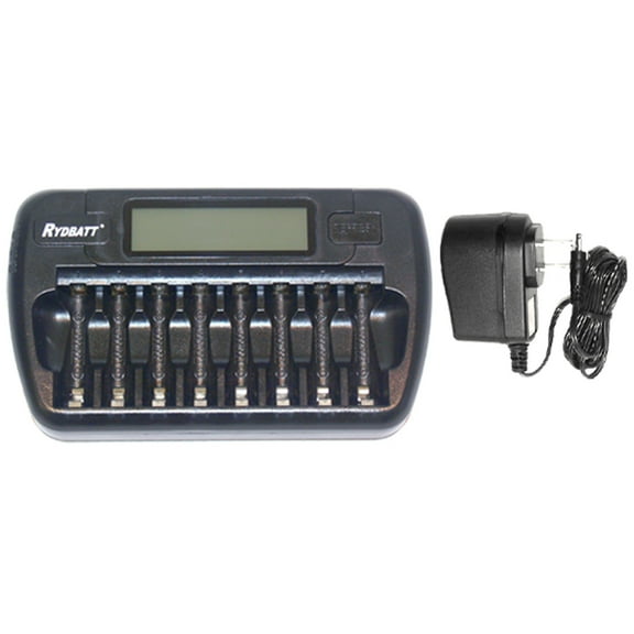 8 Bay AA / AAA LCD Smart Battery Charger