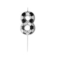 thumbnail image 1 of 8 Birthday Candle Soccer Design Football Patterned Number Candle, Birthday Cake TopperforSports Themed Gatherings, 1 of 6