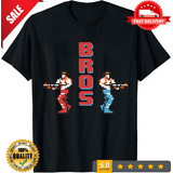8 Bit Contra Bros Men T Shirts Game Fashion Tees Short Sleeve Crew Neck ...