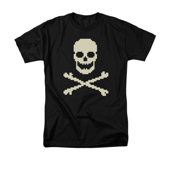 8 Bit Jolly Roger Graphic Adult T-Shirt Tee