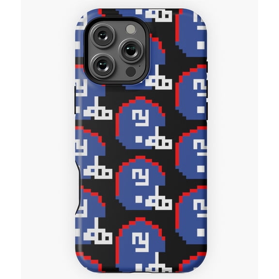 8-Bit New York Retro Gaming Football Phone Case for iPhone 16 15 14 13 12 11 Pro Max