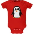 thumbnail image 1 of 8 Bit Penguin Red Soft Baby One Piece, 1 of 1
