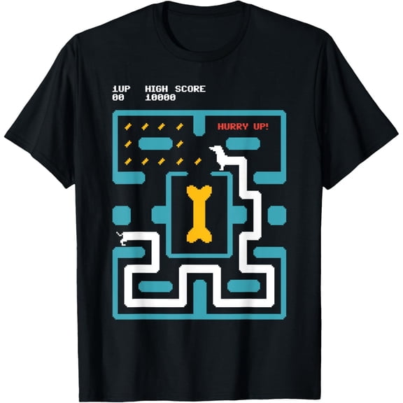 8 Bit Pixel Arcade Gaming Dachshund Dog 80S Retro Gamer T-Shirt