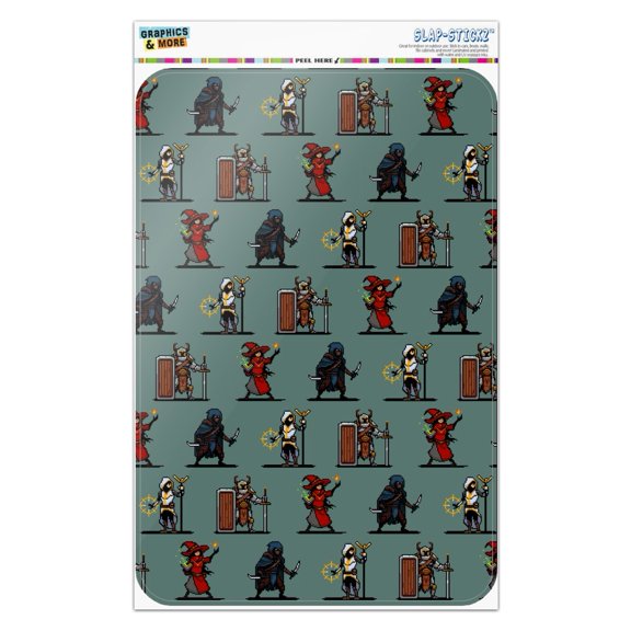 8-Bit Pixel Heroes RPG Pattern Home Business Office Sign