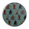 thumbnail image 1 of 8-Bit Pixel Heroes RPG Pattern Pinback Button Pin, 1 of 4