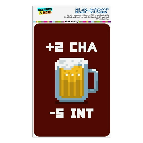 8-Bit Pixel Retro Beer Charisma Buff Gamer Game Home Business Office Sign
