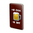 thumbnail image 1 of 8-Bit Pixel Retro Beer Charisma Buff Gamer Game Metal Rectangle Lapel Hat Pin Tie Tack Pinback, 1 of 3