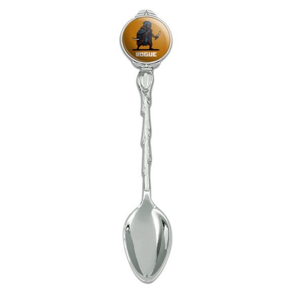 8-Bit Pixel Retro Rogue Thief Assassin Games RPG Novelty Collectible Demitasse Tea Coffee Spoon