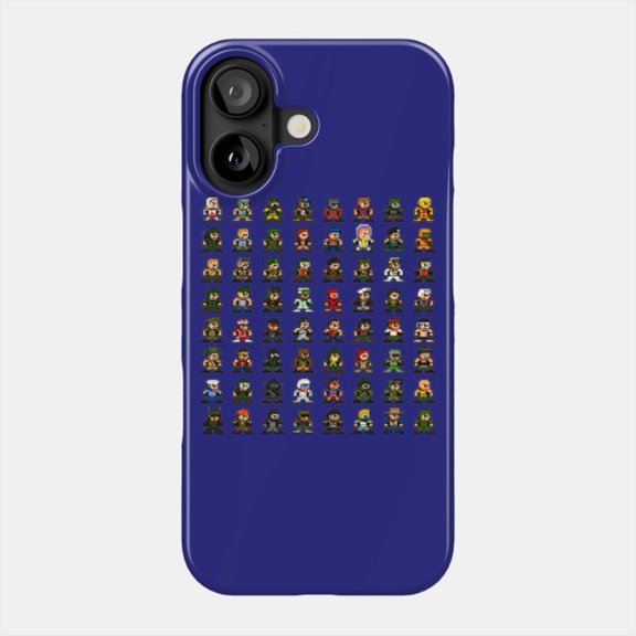 8 Bit Retro Video Game Soldier Pixel Shockproof Phone Case for iPhone 11-17